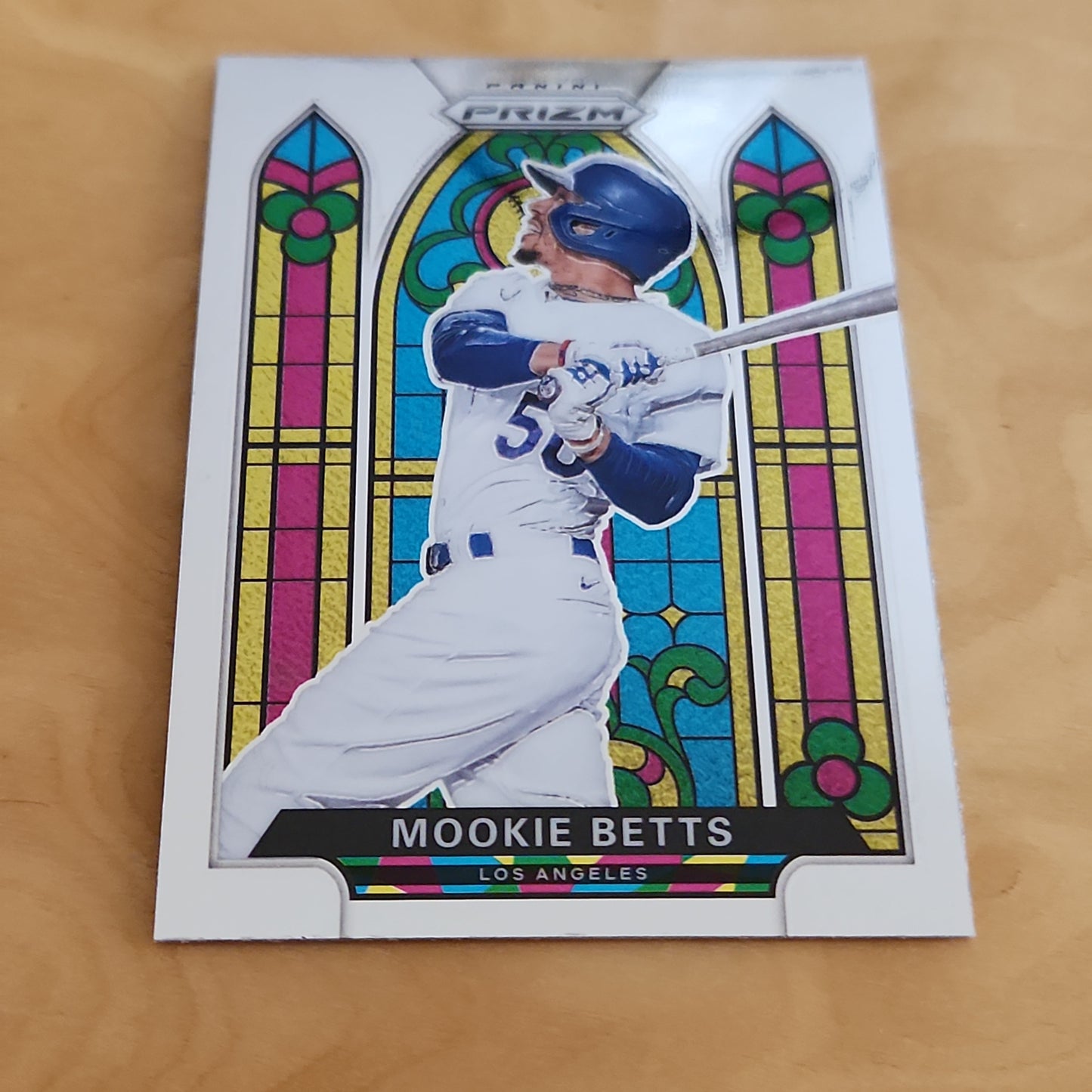 Panini Prizm Stained Glass Baseball Mookie Betts #SG-2