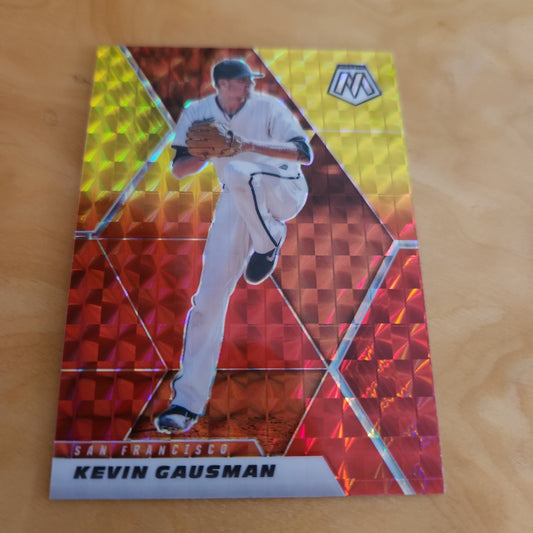 Panini Baseball Mosaic Prizm Red & Yellow Kevin Guasman 39/64 #171
