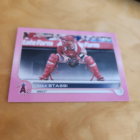 Topps Baseball Mini Pink Max Stassi 13/25 #609