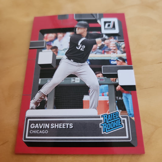 Panini Donruss Baseball Red Rated Rookie Gavin Sheets 0412/2022 #35