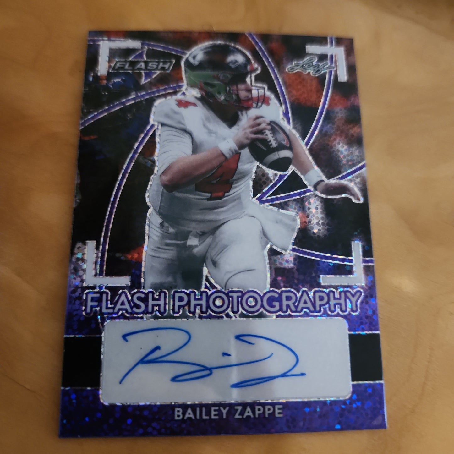 Leaf Flash Photography Disco Footbll Bailey Zappe Auto 4/20 #FP