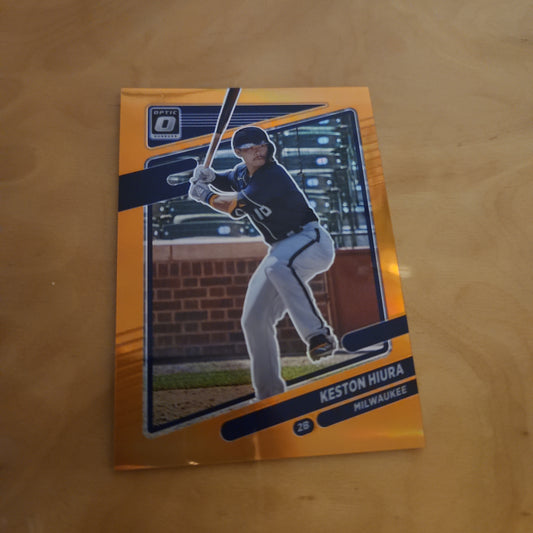 Panini Optic Orange Baseball Prizm Keston Hiura 115/125 #113
