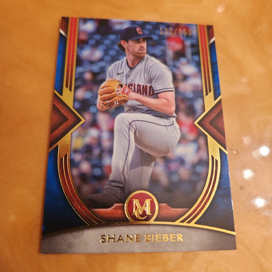 Topps MC Blue Blue Baseball Shane Bieber 121/150 #40