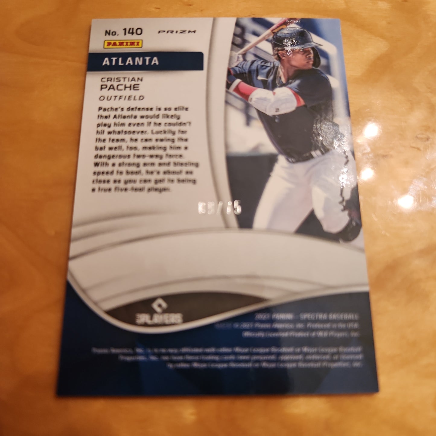 Panini Spectra Prizm Baseball Holo Cristian Pache 09/75 RC #140