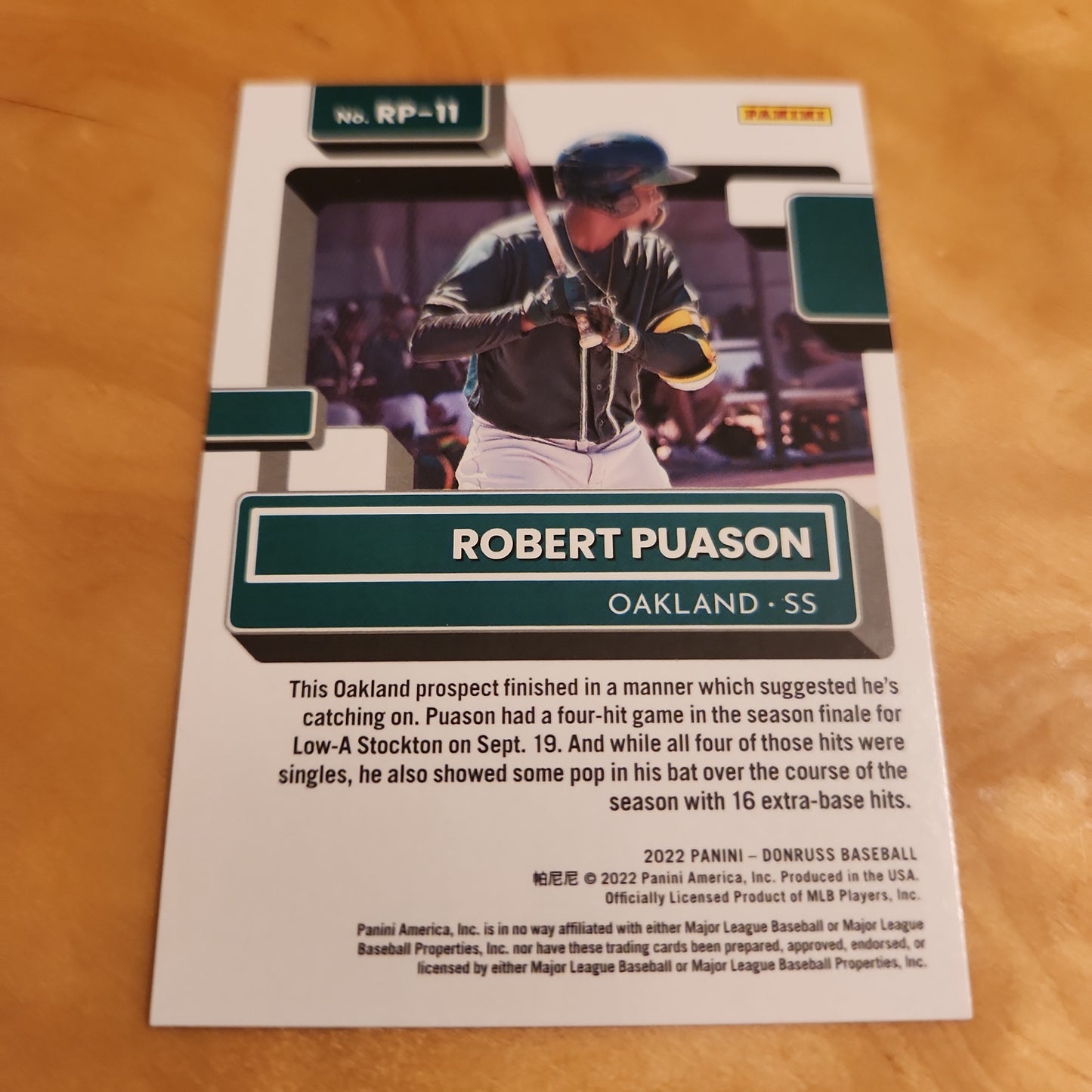 Panini Donruss Baseball Red Robert Puason Rated Prospect 030/149 #RP-11