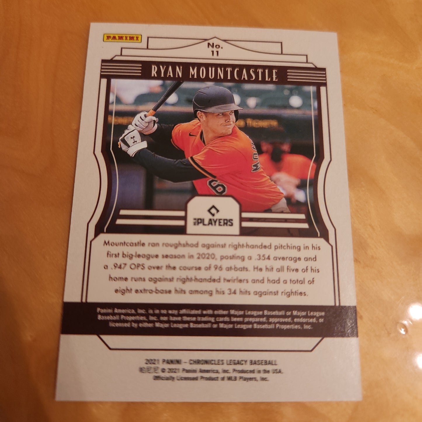 Panini Legacy Red Baseball Ryan Mountcastle RC 083/100 #11