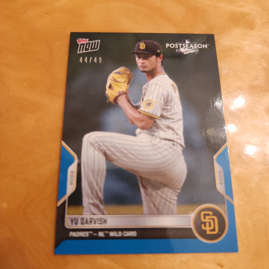 Topps Now Postseason Baseball Blue Yu Darvish 44/49 #PS-103