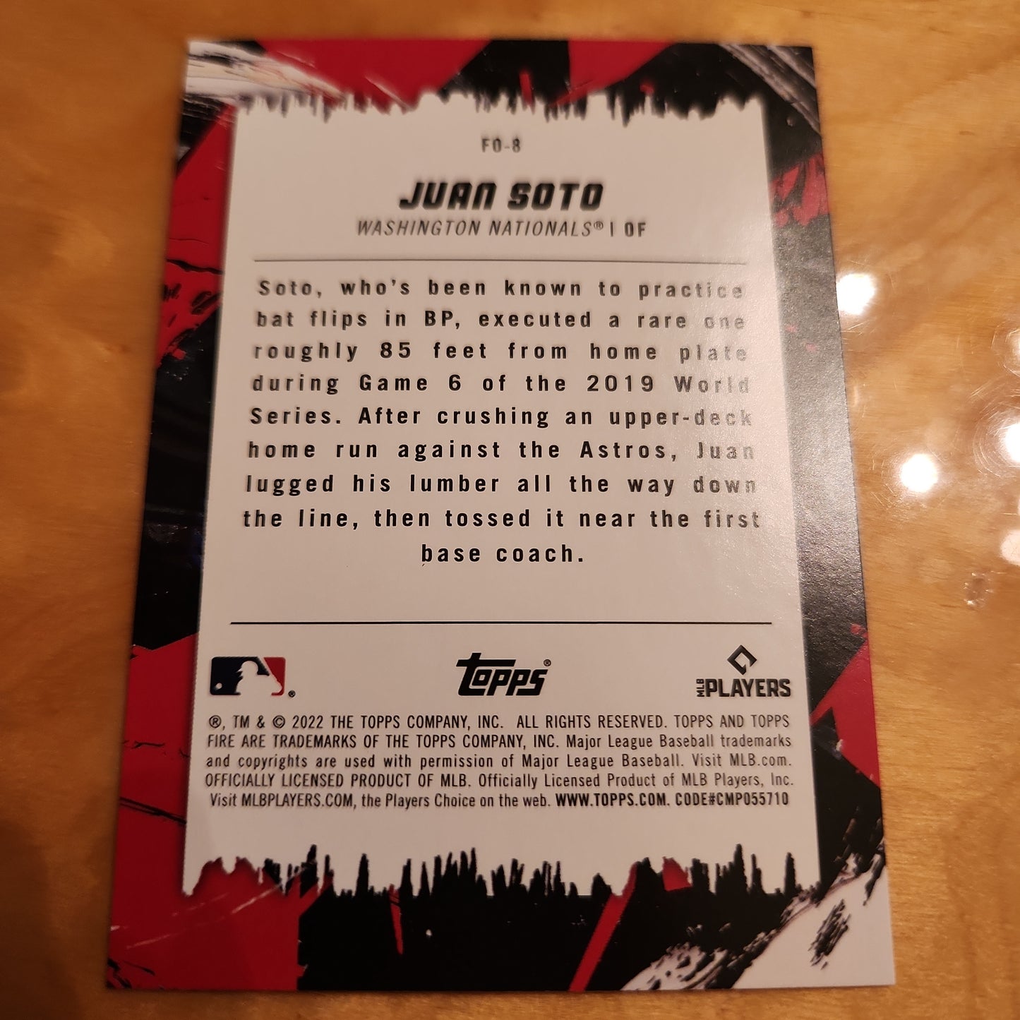 Topps Flippin Out Baseball Juan Soto #FD-8