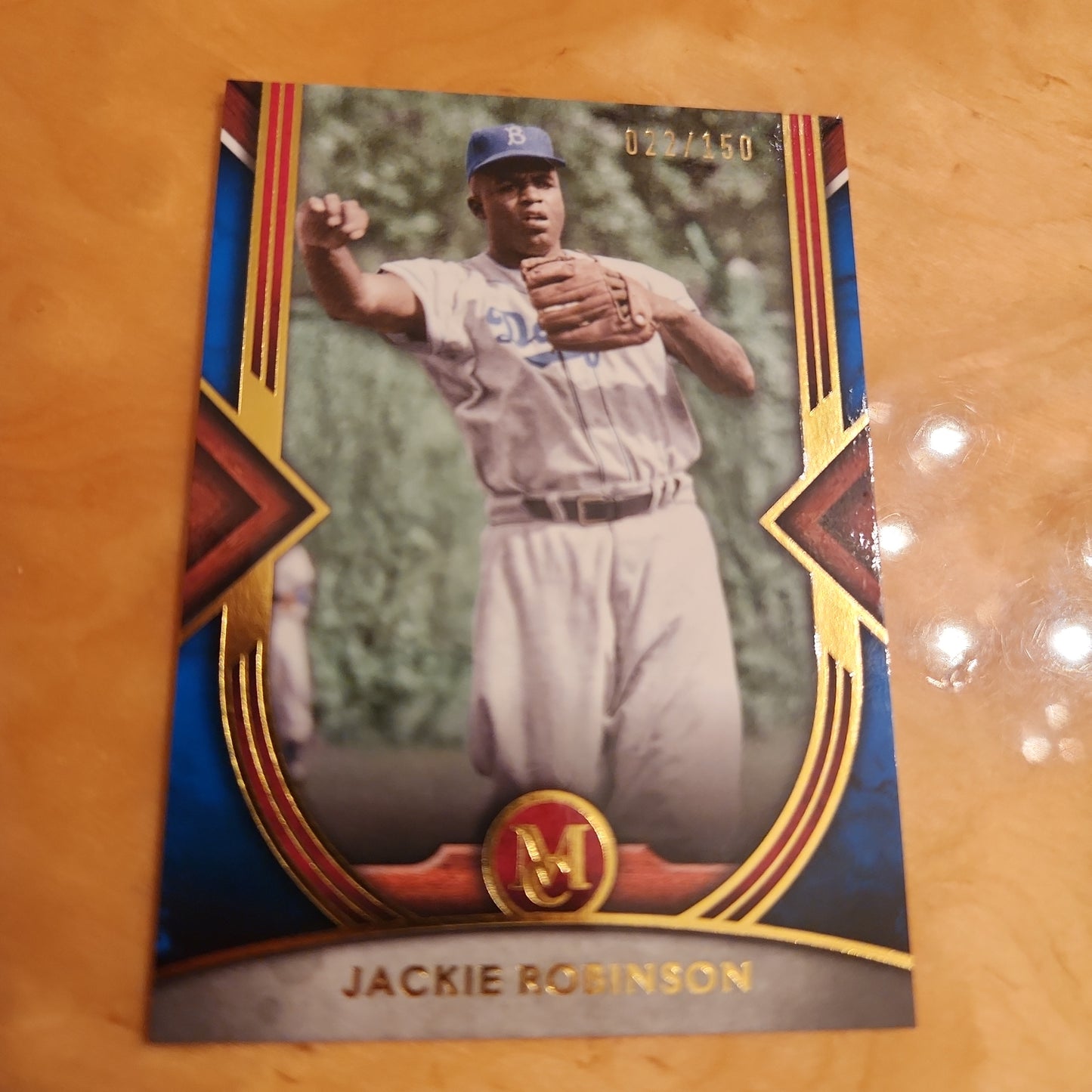Topps Baseball MC Blue Jackie Robinson 022/150 #55