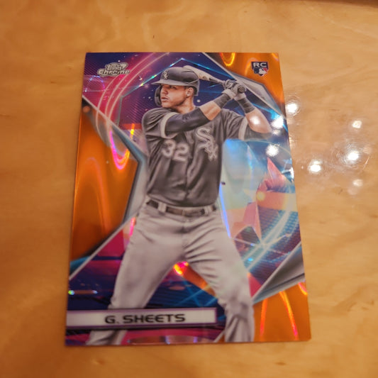 Topps Cosmic Orange Chrome Gavin Sheets 13/25 #177