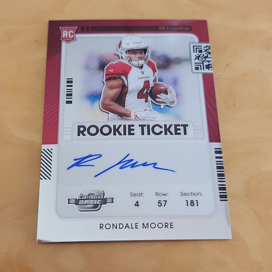 Panini Contenders Optic Rondale Moore RC Auto #116