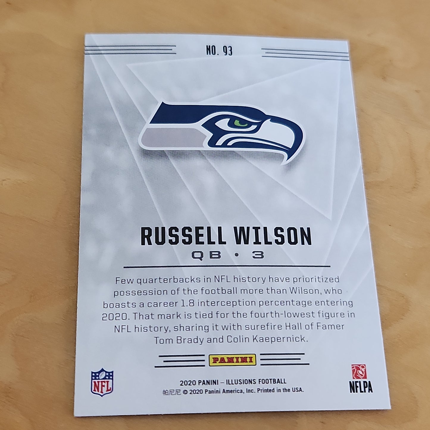 Panini Illusions Blue Russell Wilson #93