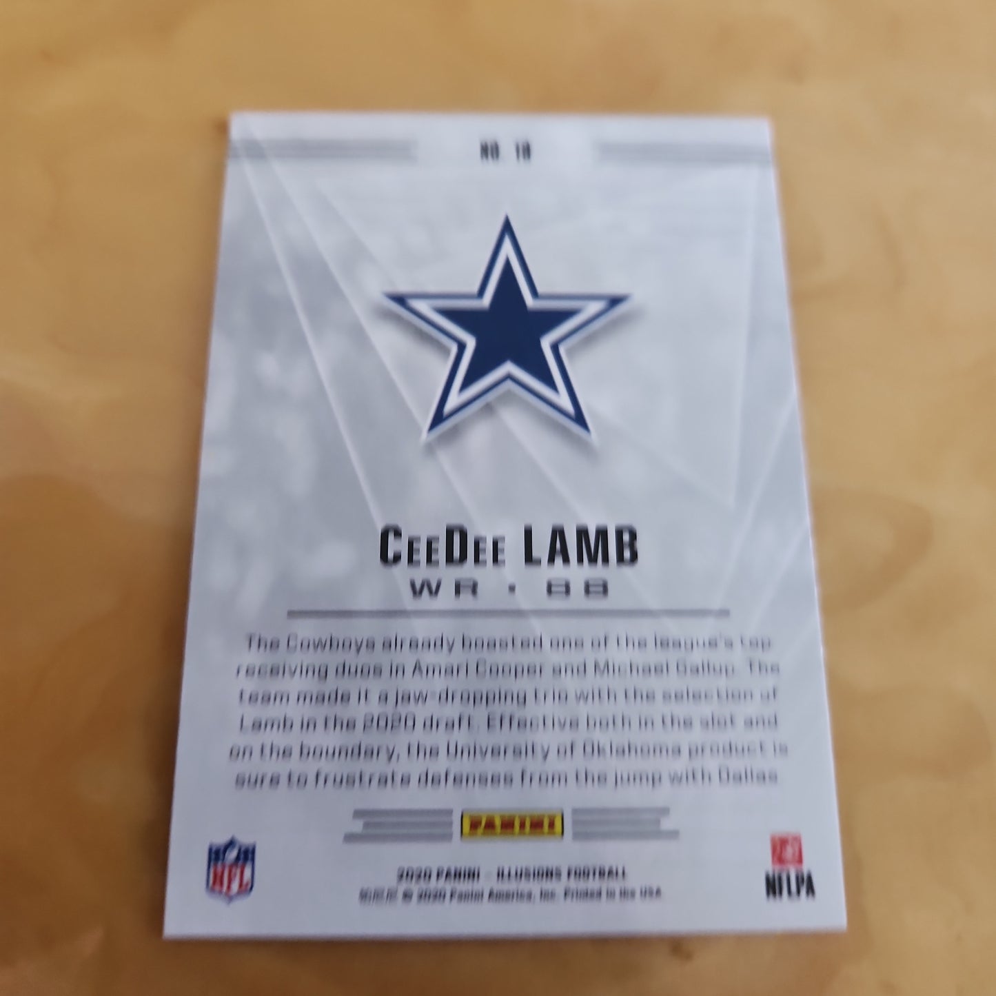 Panini Illusions Blue CeeDee Lamb RC #18