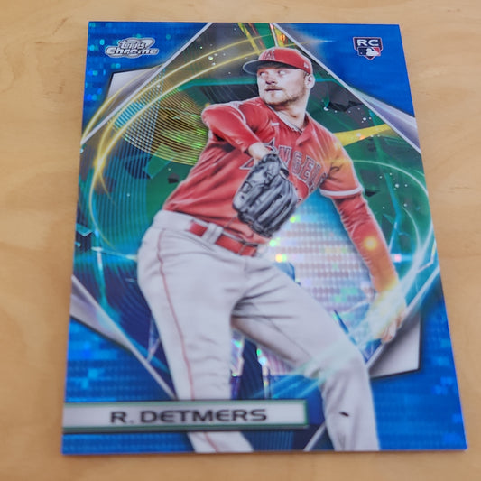 Topps Chrome Cosmic Blue Reid Detmers 07/99 #19