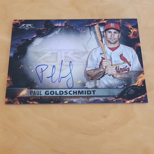 Topps Scorching Sigs Paul Gokdschmidt Auto #SS-PG