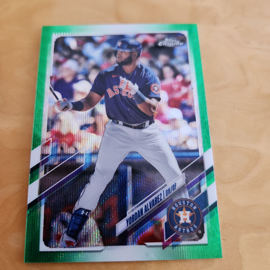 Topps Chrome Green Refractor 58/99 #141