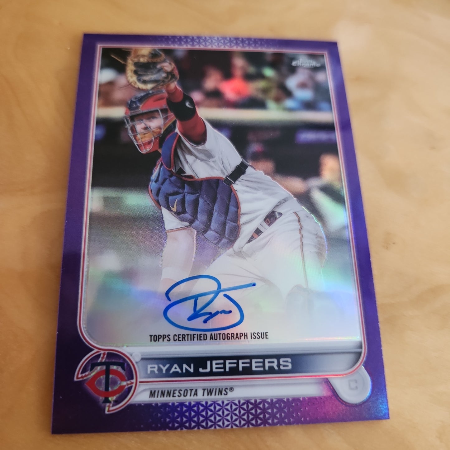 Topps Chrome Purple Ryan Jeffers Auto 148/250 #CVA-RJ