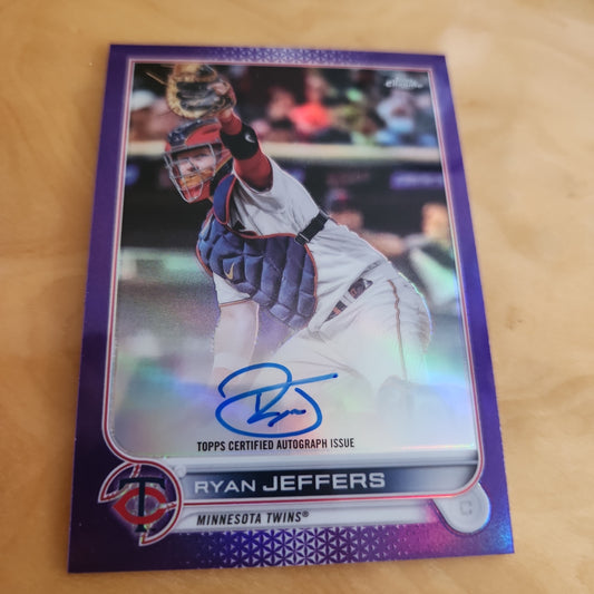 Topps Chrome Purple Ryan Jeffers Auto 148/250 #CVA-RJ