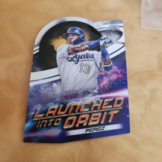 Topps Chrome Launched Into Orbit Dye-Cut Salvador Perez #LIO-12