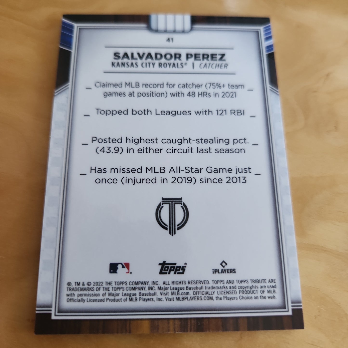 Topps Salvador Perez 15/25 #41