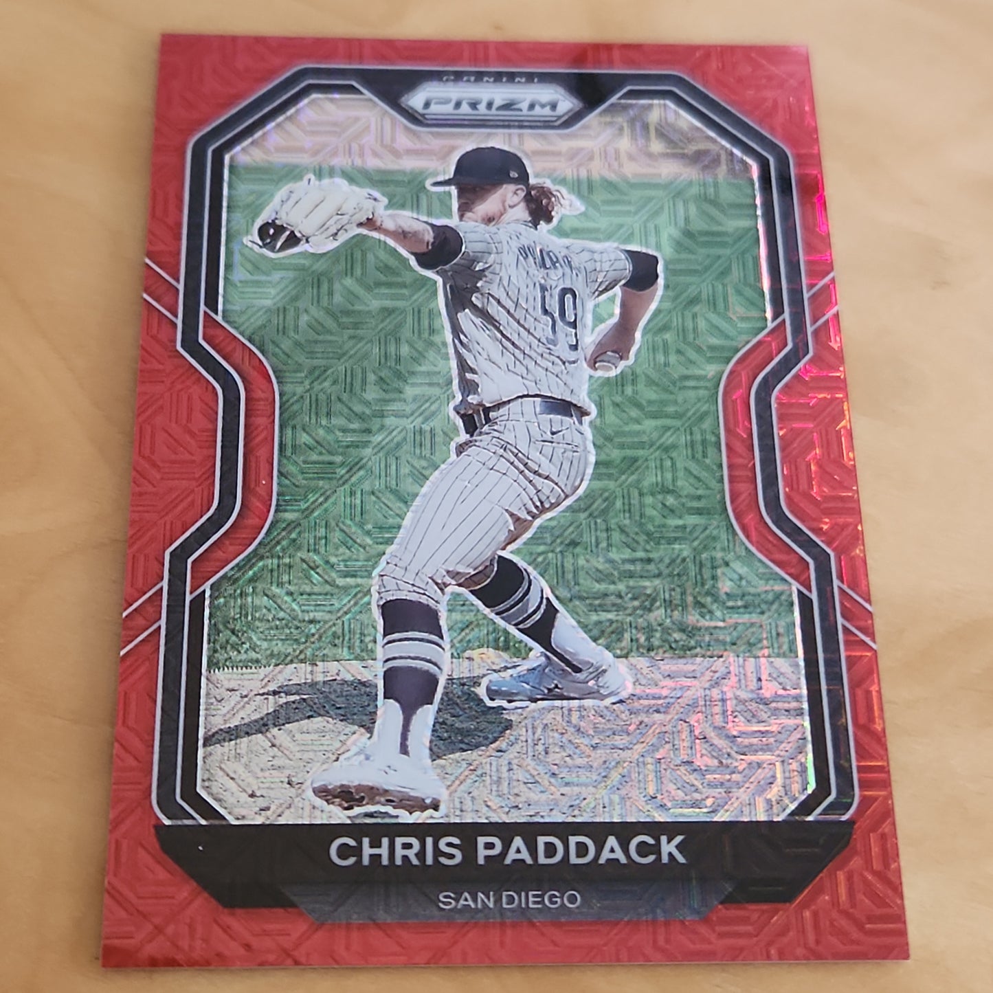 Panini Prizm Red Refractor Chris Paddack 077/149 #145