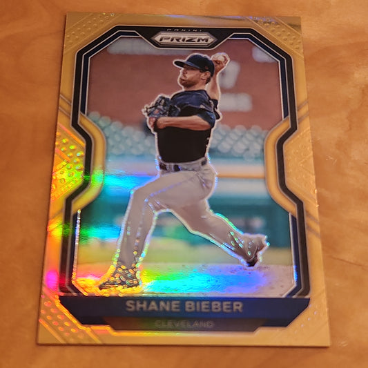 Panini Prizm Tier 2 Orange Shane Bieber 029/100 #166