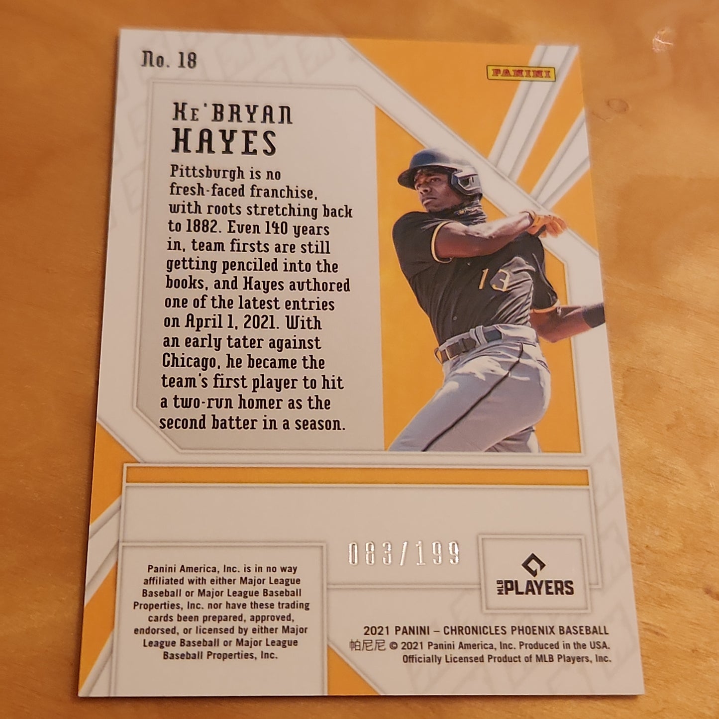 Panini Phoenix Refractor Ke'Bryan RC #18