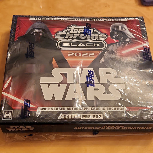 Openned Topps Chrome Black 2022 Star Wars