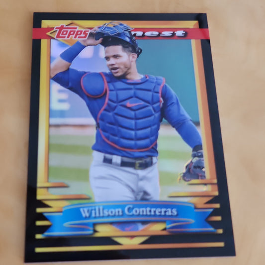 Topps Finest Black Wilson Contreras 03/25 #33