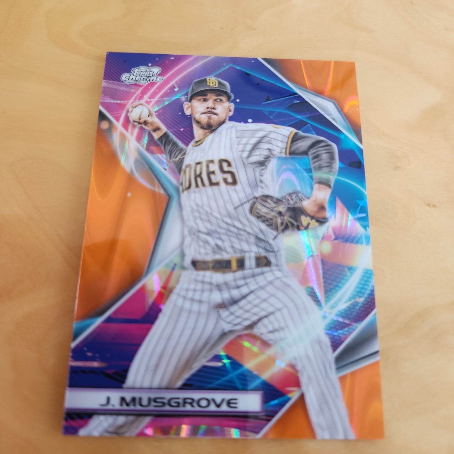 Topps Chrome Cosmic Orange Joe Musgrove 04/25 #187