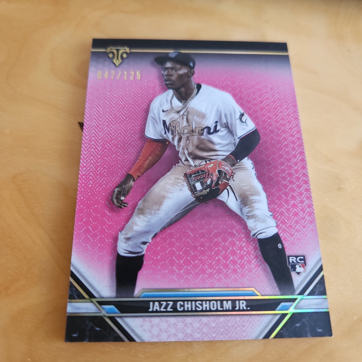 Topps Pink Jazz Chisholm Jr. RC 047/125 #22
