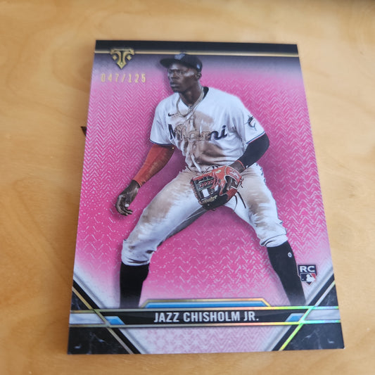 Topps Pink Jazz Chisholm Jr. RC 047/125 #22