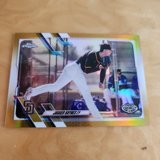 Topps Chrome Yellow Pro Debut Jagger Hayes 02/50 #PDC-49