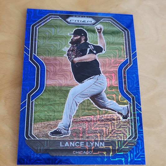 Panini Prizm Blue Refractor Lance Lynn 127/199 #240