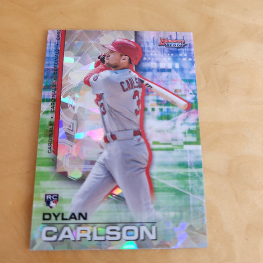 Topps Bownmans Best Cracked Ice Dyan Carlson RC #64