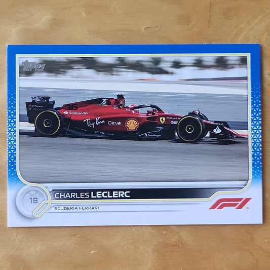 2022 Topps F1 Racing Charles Leclerc #117 Blue Parallel 71/99