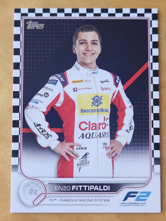 2022 Topps F2 Enzo Fittipaldi -22 #95 Checker Board