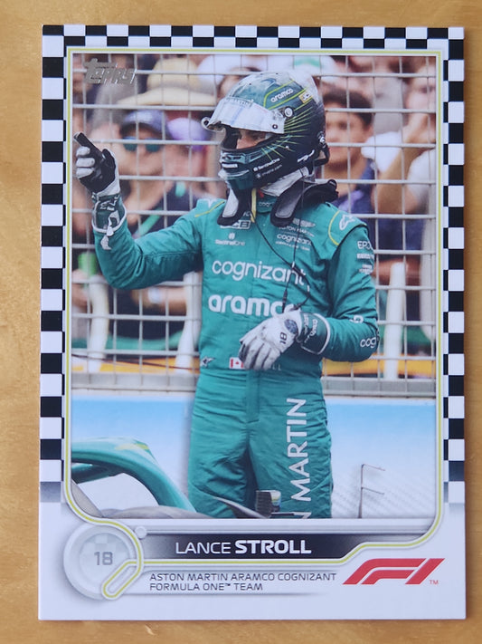 2022 Topps F1 Racing Lance Stroll #50 Checker Board