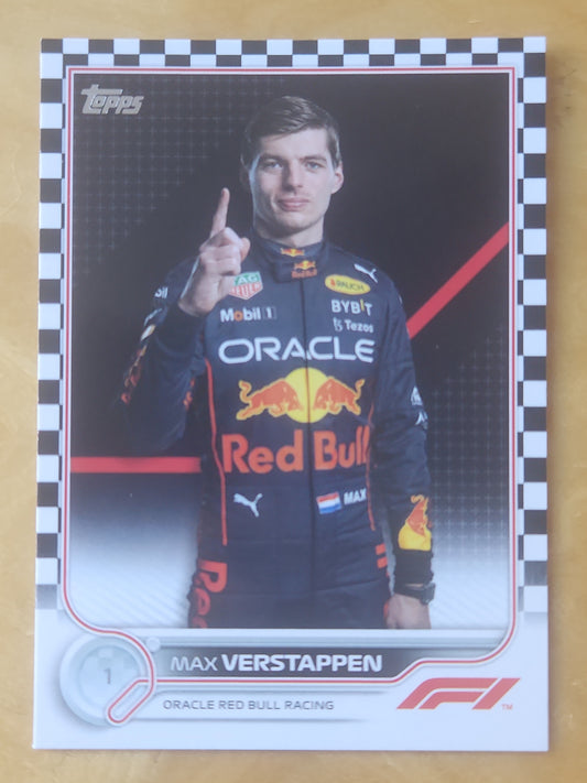 2022 Topps F1 Racing Max Verstappen #1 Checker Board