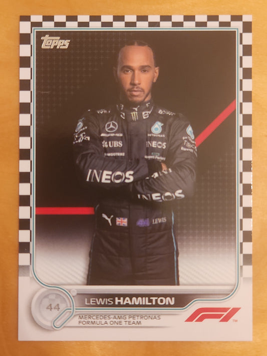 2022 Topps F1 Racing Lewis Hamilton #5 Checker Board