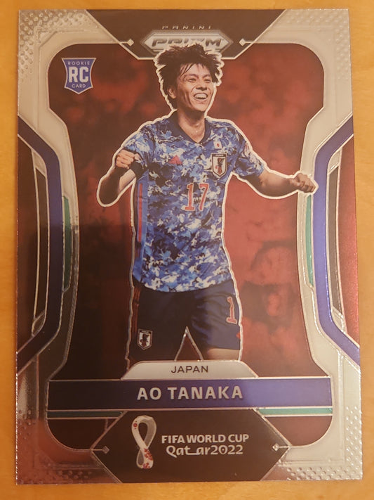 2022 Panini Prizm World Cup Soccer AO TANAKA Base #130 RC Silver Prizms Japan