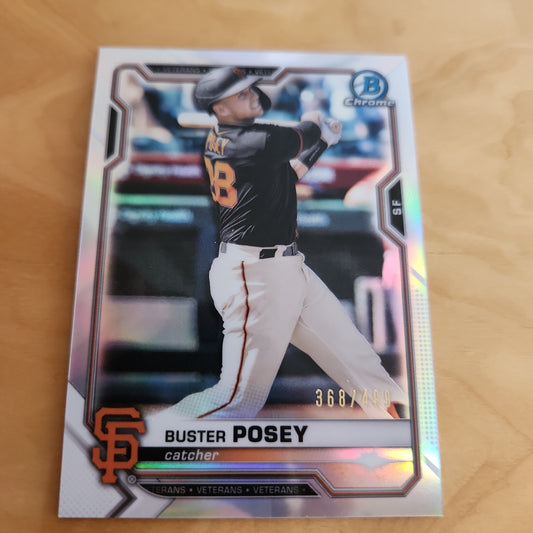 Topps B Chrome Refractor Buster Posey 368/499 #31