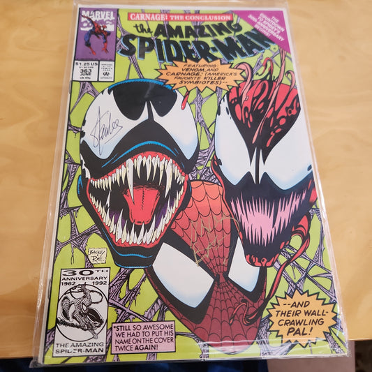 Marvel Comics 30th Anniversary 1962-1992 The Amazing Spider-Man Carnage: The Conclusion Duo Autographs