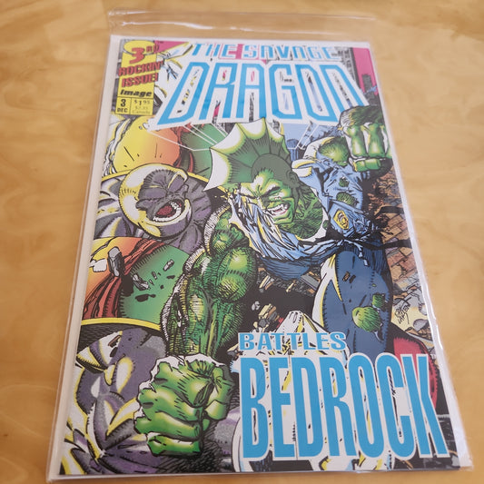 Image 3rd Rockin Issue The Savage Dragon Battles Bedrock
