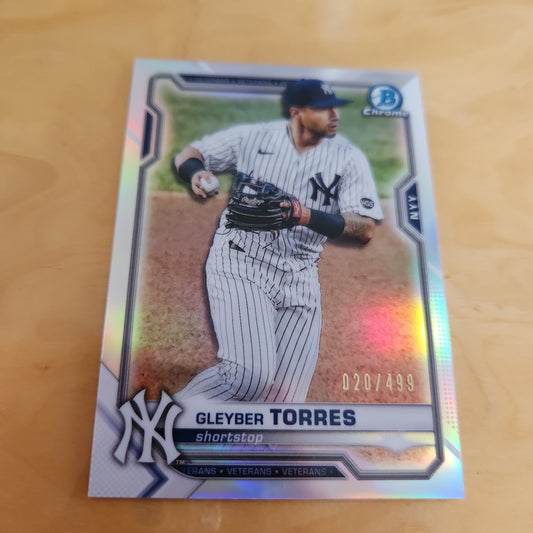 Topps B Chrome Gleyber Torres 020/499 #50