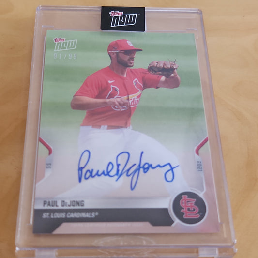 Topps Now Paul DeJong Auto #0D-364A