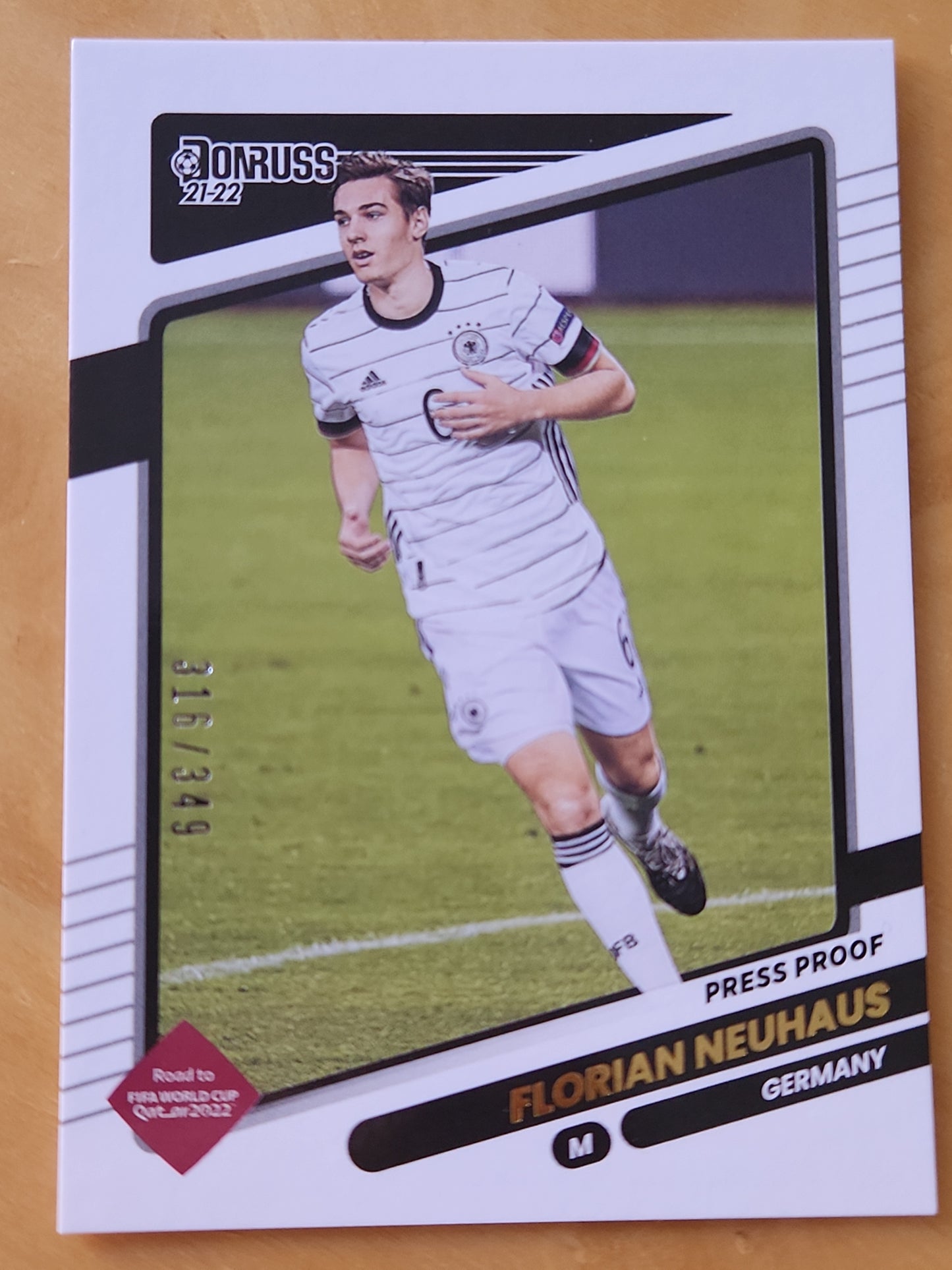 2021-2022 Panini Soccer Donruss 22022Road to Qatar Florian Neuhas #65 Parallel 316/349