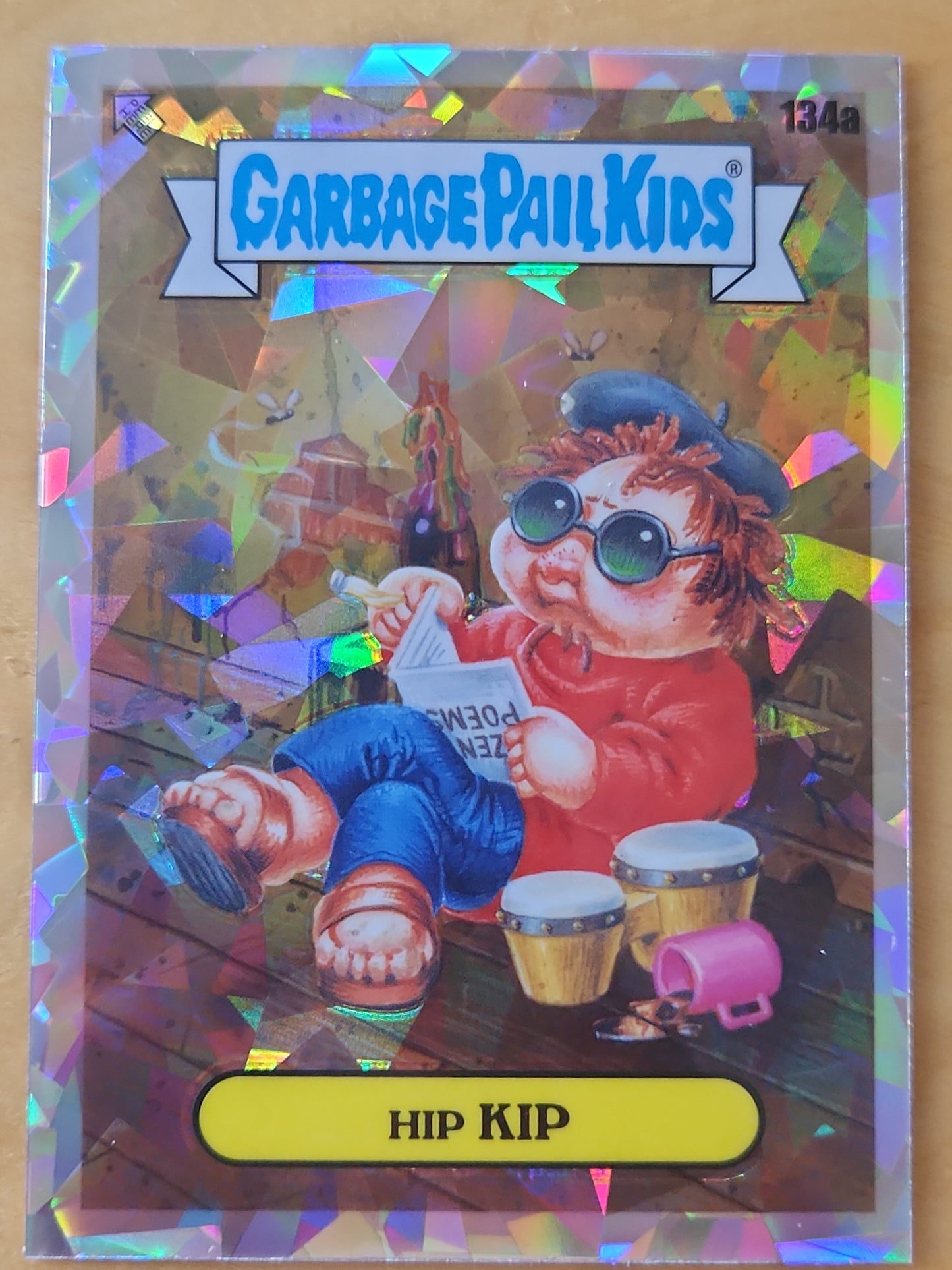 2021 Topps Chrome Garbage Pail Kids Hip Kids #134a Atomic Refractor