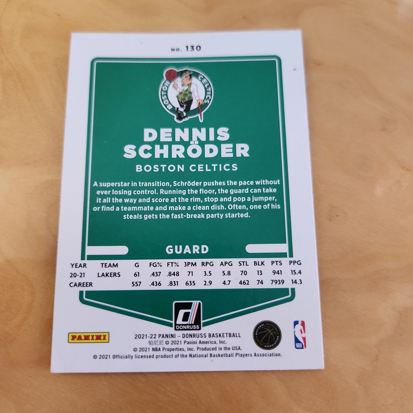 Panini Donruss Dennis Schröder #130