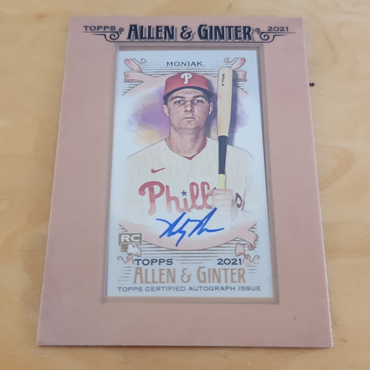 Topps Allen & Ginter Mickey Moniak Auto #FMA-MM